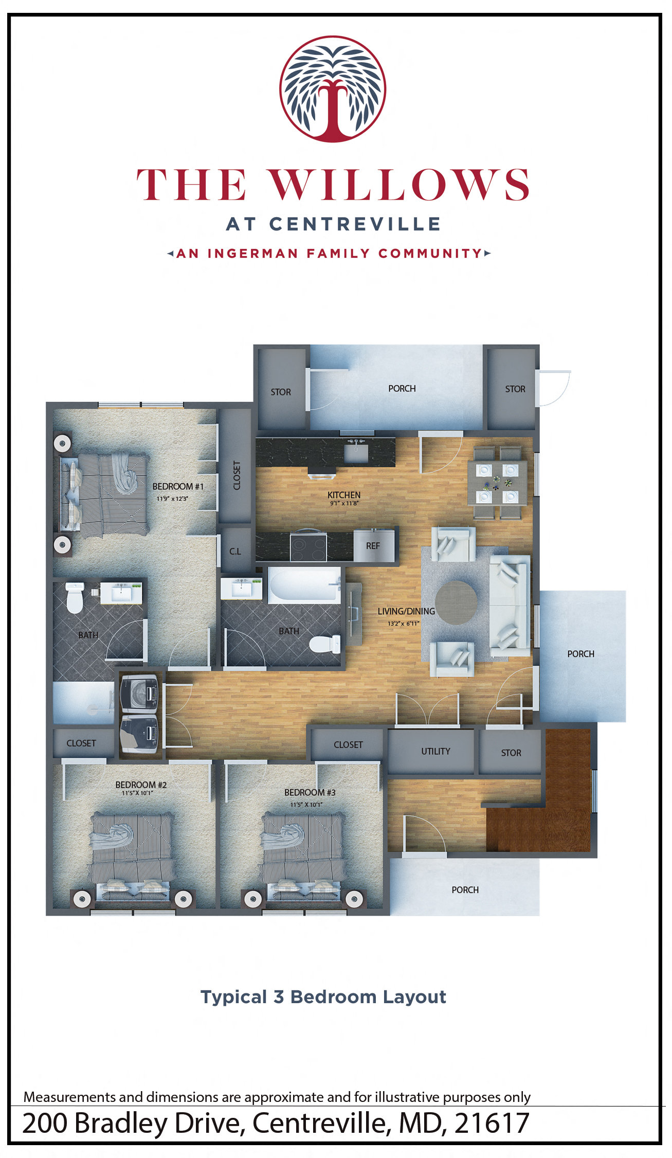 200 Bradley Drive 1-3 Beds Apartment, Affordable for Rent - Photo Gallery 11